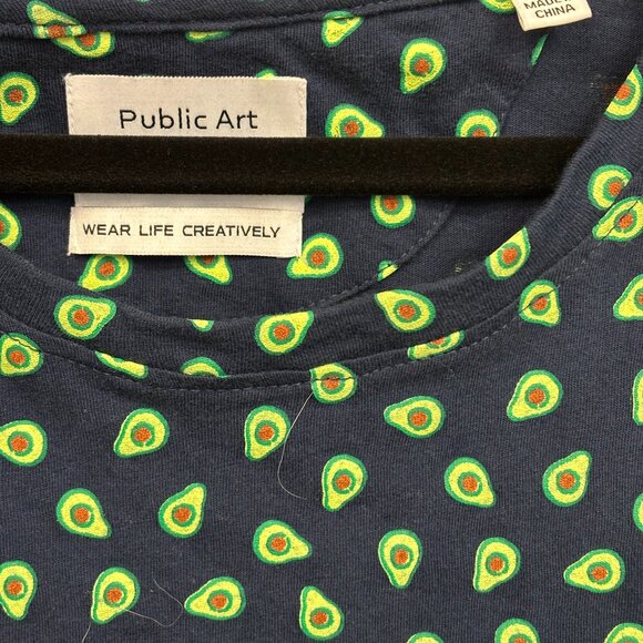 Public Art – Avocado Graphic T-Shirt | Men’s XXL | Navy - Picture 4 of 5